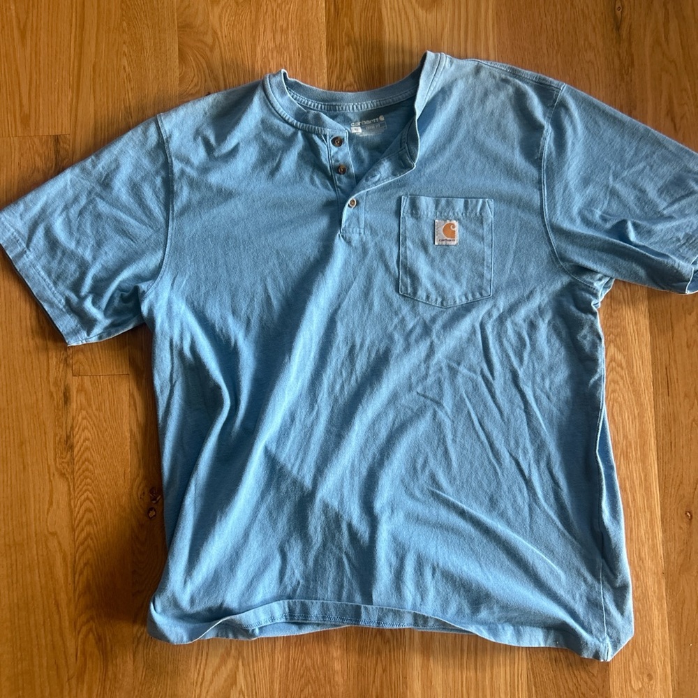 Carhartt Slate Blue Henley Shirt